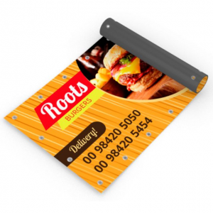 Faixa em Lona Lona 440g Personalizado    Ilhós completo