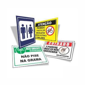 Placa PS Adesivada   Vinil  